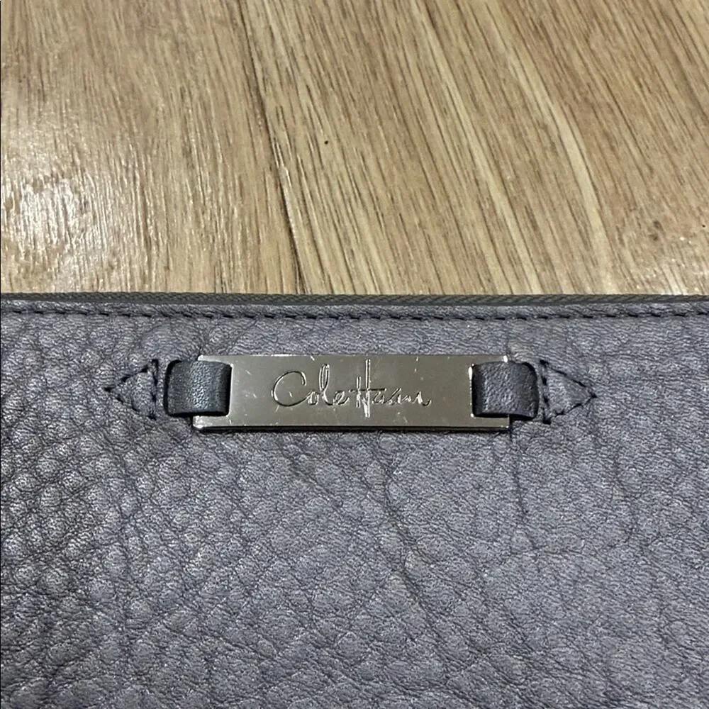 Cole Haan Zip Around Continental Wallet in a Gray Color Pallet